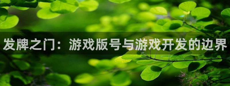 亿万28官网客服服务怎么样：发牌之门：游戏版号与游戏开发的边界